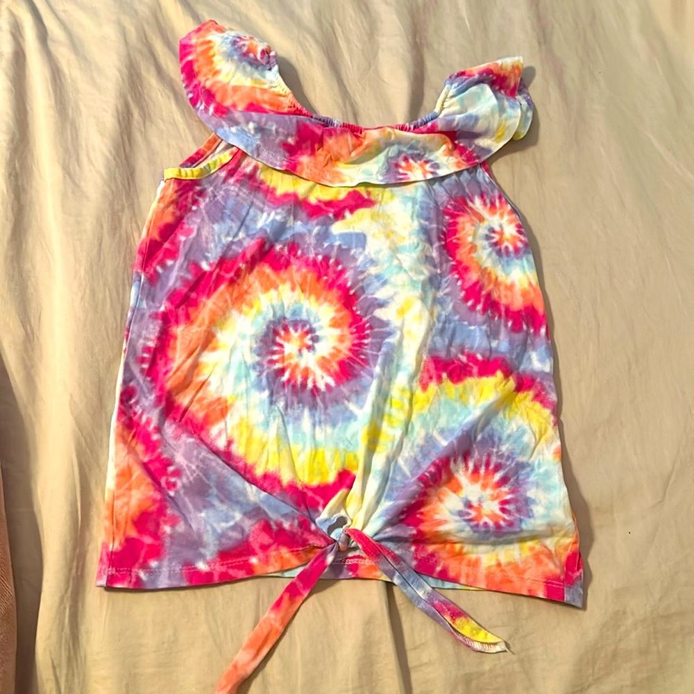 Bundle 3 for $15 Girls children’s place vibrant tie dye ruffled tee